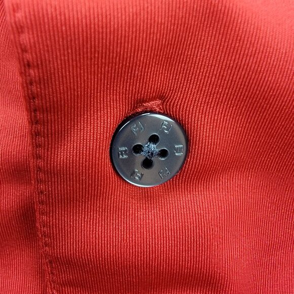 Footjoy Polo Shirt Mens XL Red Golf Performance Preppy Evergreen Country Club - Picture 9 of 13